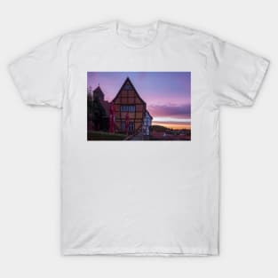 Schlossberg, old town, Quedlinburg; Harz, Saxony-Anhalt; Germany, Europe T-Shirt